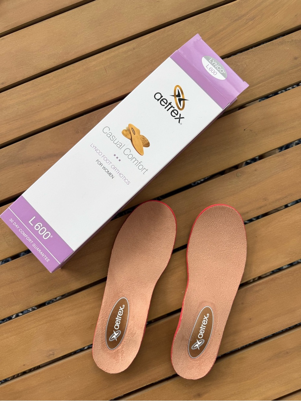 Aetrex Lynco L600 Women’s Orthotic Insoles – Size 4 – Brand New